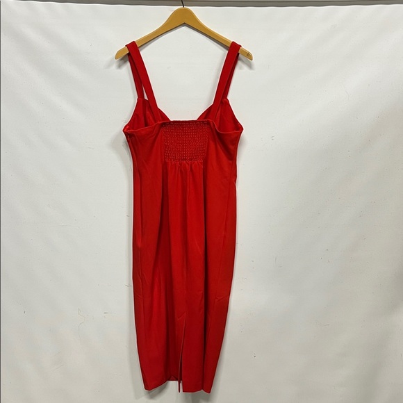 Anthropologie BHLDN Sage Sweetheart Stretch Crepe Midi Dress Women’s M Evening - Picture 6 of 6